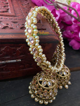 Kundan Bangles with hanging Jhumkas-G2745